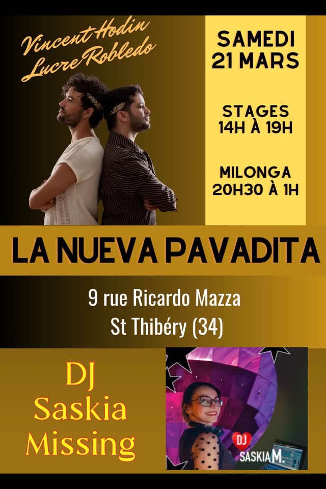 Stage + milonga Nueva Pavadita, St Thibery